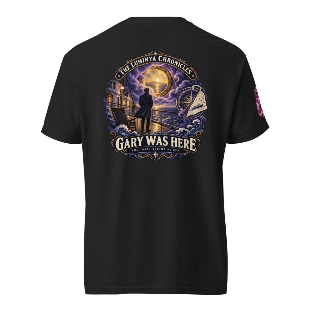 LumiNya Originals | The First Light Graphic Tee - Comfort Colors — Black — Back